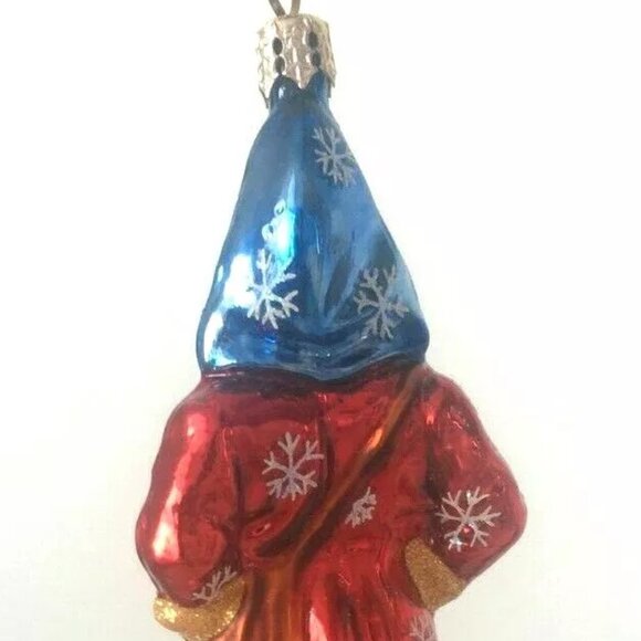NEW! Authentic Christopher Radko Stylish SANTA MAGICIAN MAG Rare Glass Ornament - Picture 3 of 9
